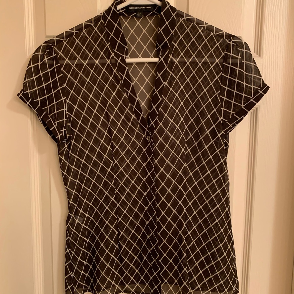Express Design Studio sheer shirt